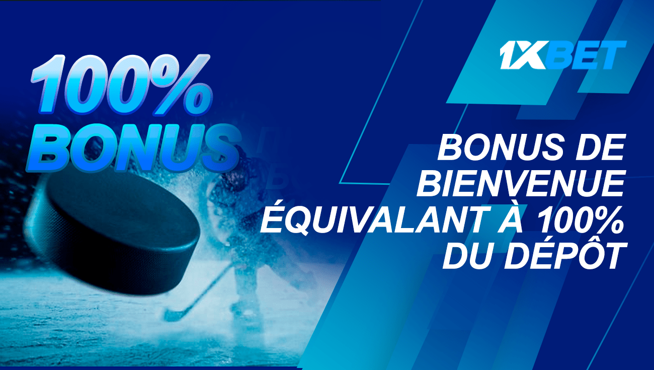 Bonus de bienvenue d'un montant de 100% sur le dépôt