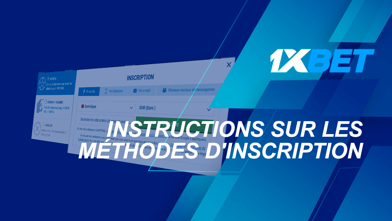 Modalités d'inscription - instructions