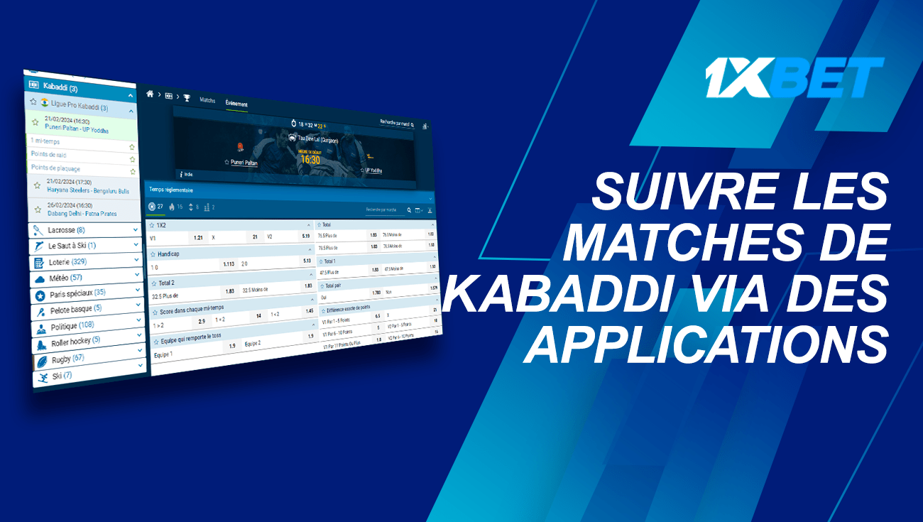 suivre kabaddi 1xbet